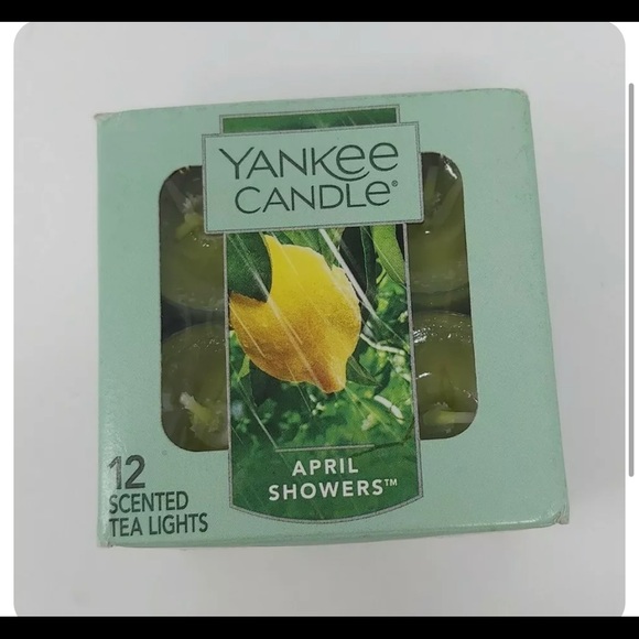 Yankee Candle One Box of 12 SCENTED TEA LIGHT CANDLES - April Showers.